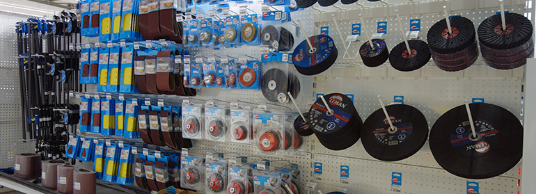 produits abrasifs: disques, coupes, rouleaux